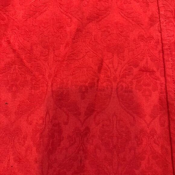 Design Aragon Jacquard Coral Lace Up Blouse Small - Picture 3 of 12